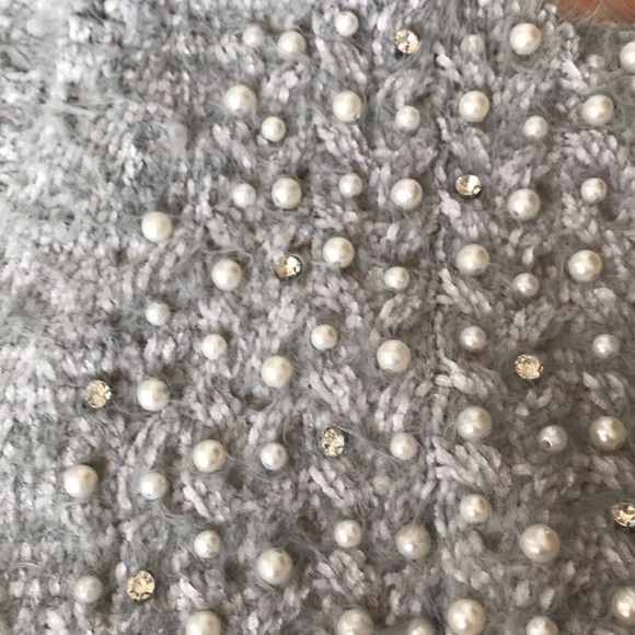 NEW POL Alpaca Pearl Grey Cardigan - Picture 4 of 4